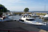 The Lola Marie on the wall in Illinois Valley Yacht Club marina